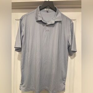 Peter Millar Blue Patterned Polo Shirt